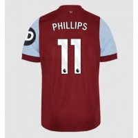 Camisa de Futebol West Ham United Kalvin Phillips #11 Equipamento Principal 2023-24 Manga Curta